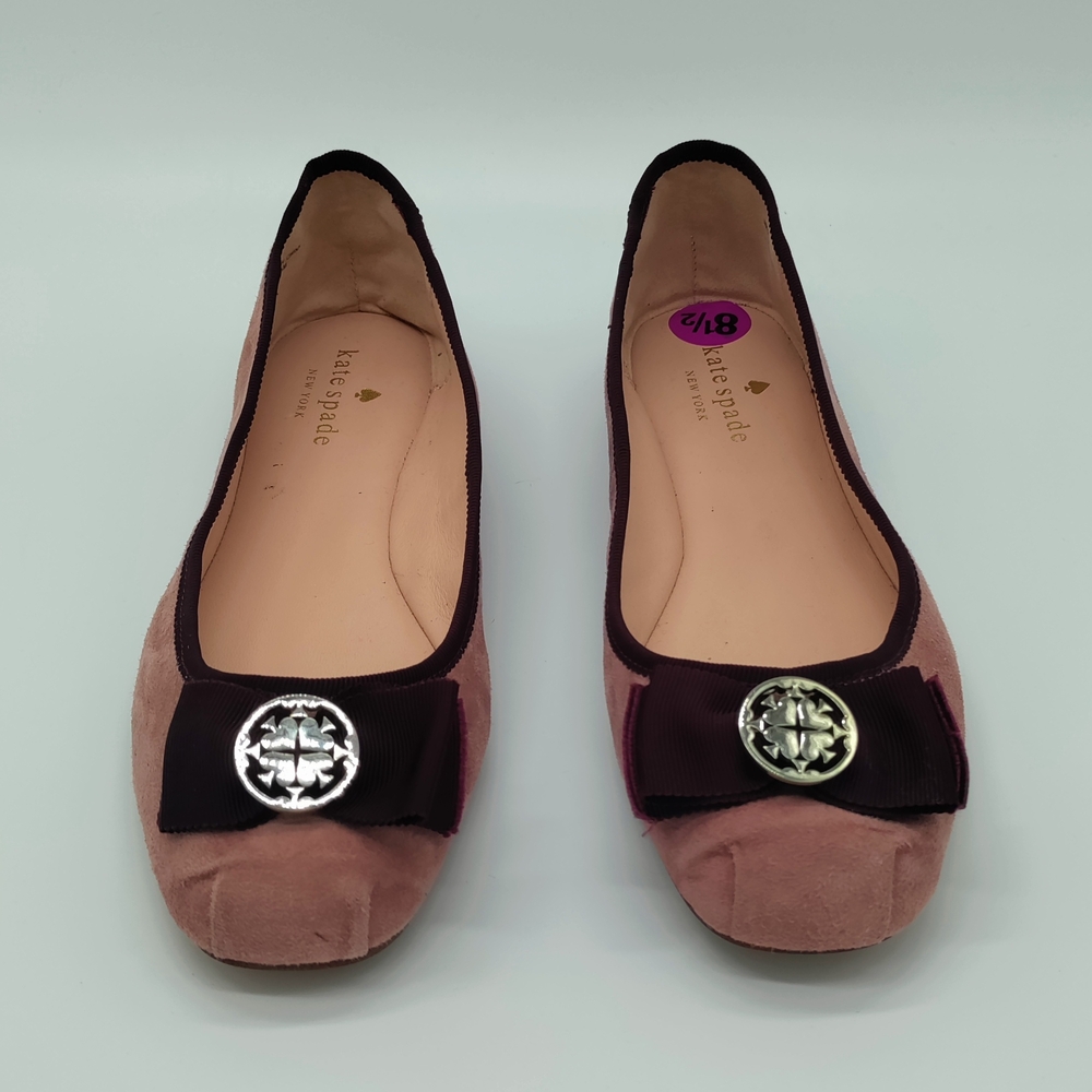 Kate Spade Pink Suede Ballet Flats